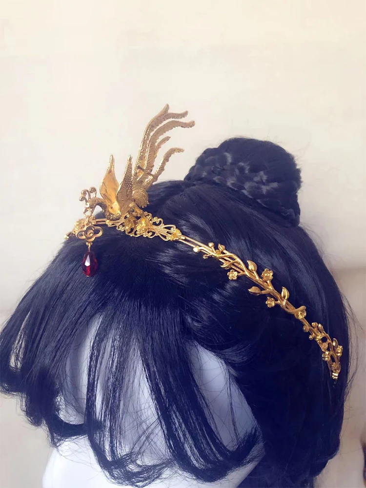 Phoenix Headband Crown Ornament Tassel Phoenix Tuinga Ancient Costume Headband Accessories