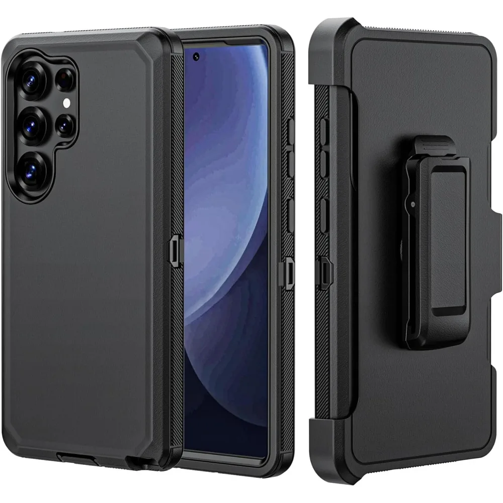 Heavy Duty Rugged Defender Armor Case with Belt Clip and Anti-Drop Protection