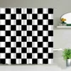 Black And White Stripes Shower Curtains Geometry For Bathroom Decor Screen Waterproof Fabric Bathtub Curtain With Hooks Washable 3