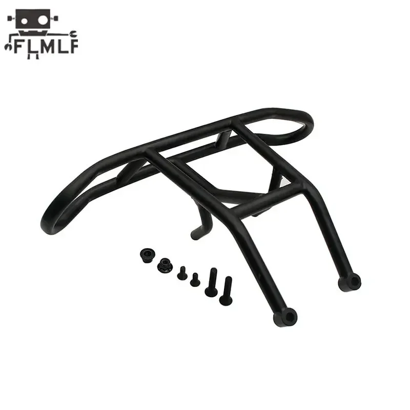 Comparaison du Kit Pare-Chocs Arrière Métal pour Voiture RC 1/5 avec le pare-chocs d'origine, plus résistant.