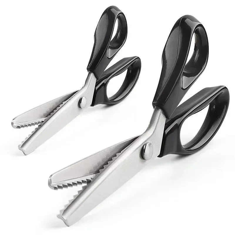 Zig Zag Sewing Cut Dressmaking Tailor Shear Scissor Leather Handicraft Fabric Upholstery Tool Textile DENIM DIY 5