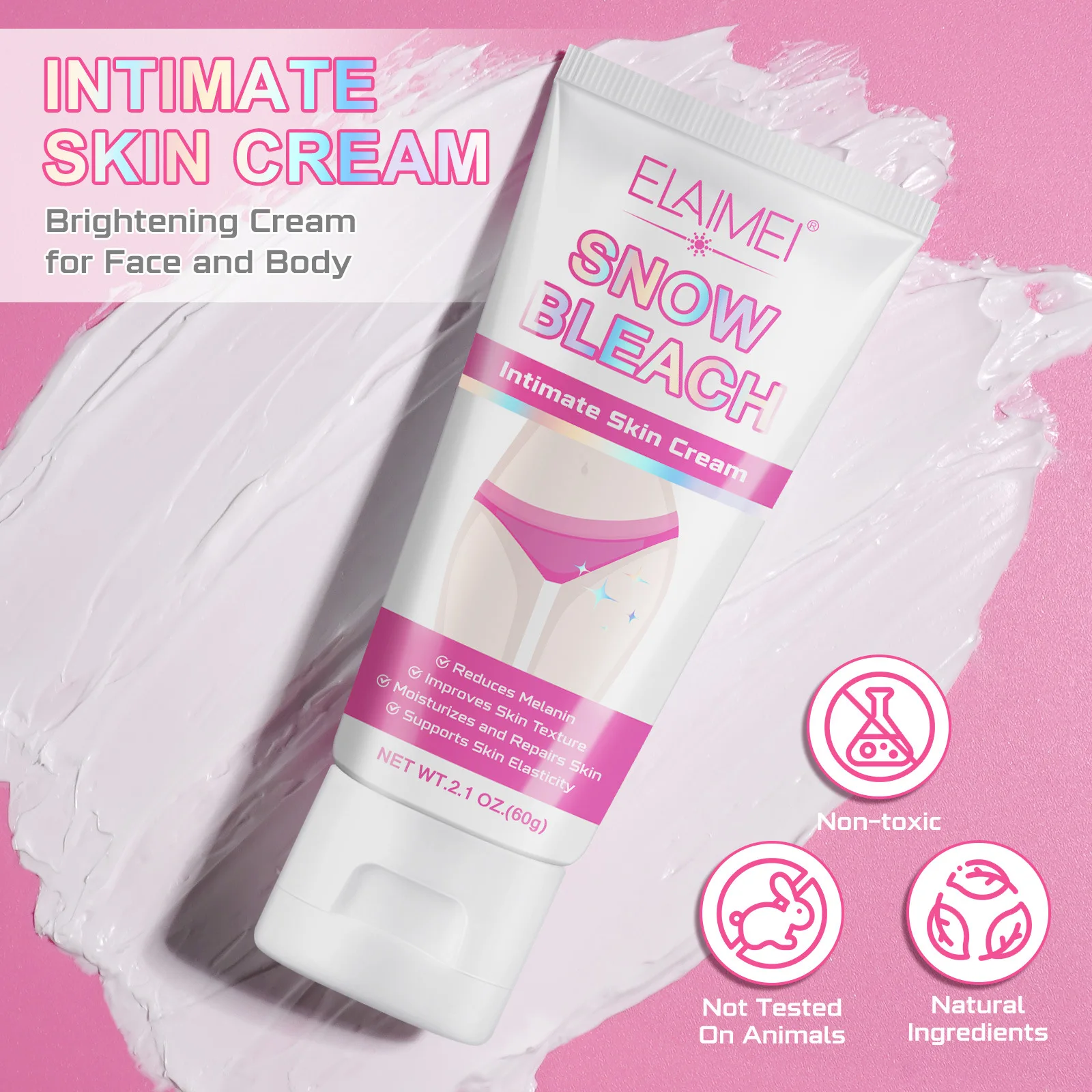 Beauty Body Brightening Cream Intimate Areas Face Chest Knees Elbows Hands Underarms Moisturizing Body Creams 5