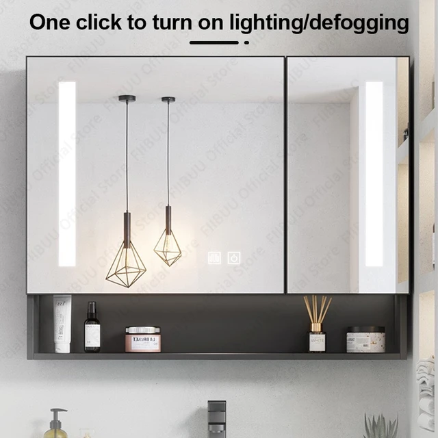 มัลติฟังก์ชั่นห้องน้ํา Vanity โมเดิร์นกระจกตู้แบบบูรณาการอ่างล้างหน้าห้องน้ําตู้อ่างล้างจานเซรามิคเฟอร์นิเจอร์ห้องน้ํา 3