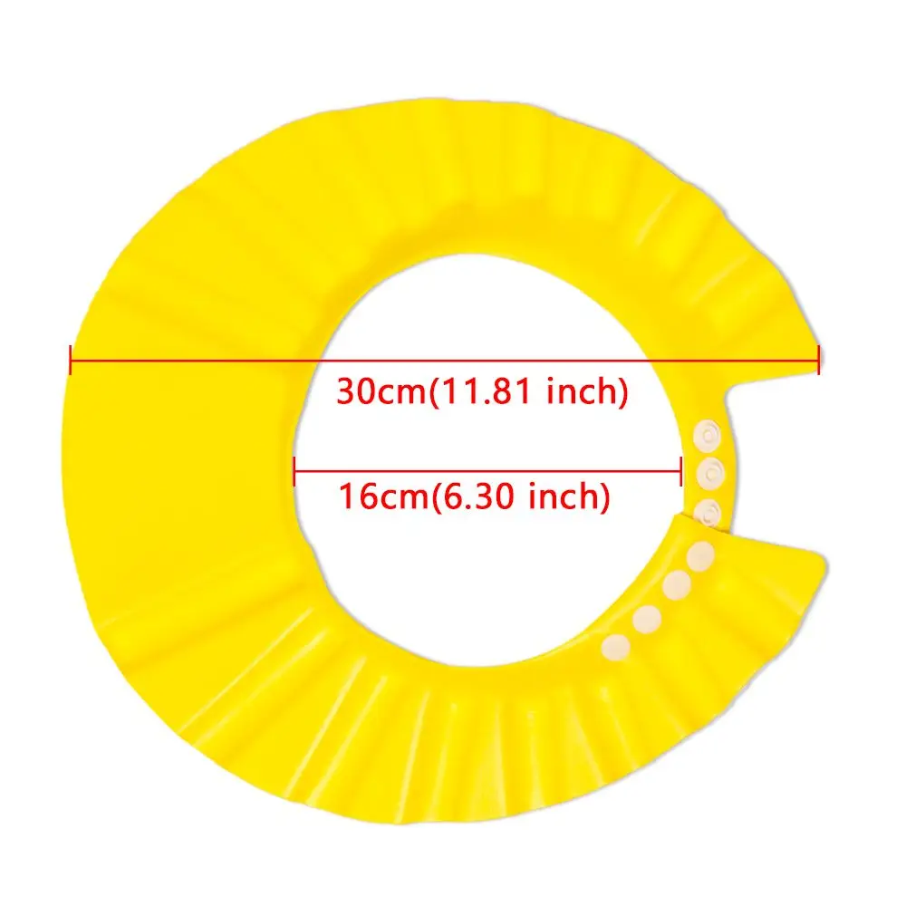 Adjustable Baby Shower Caps Child Kids Shampoo Hat Wash Hair Bath Shield Waterproof Ear Eye Protection Visor