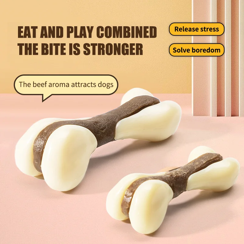 DogChewToysforAggressiveChewersBeefFlavorLegBonesDurable