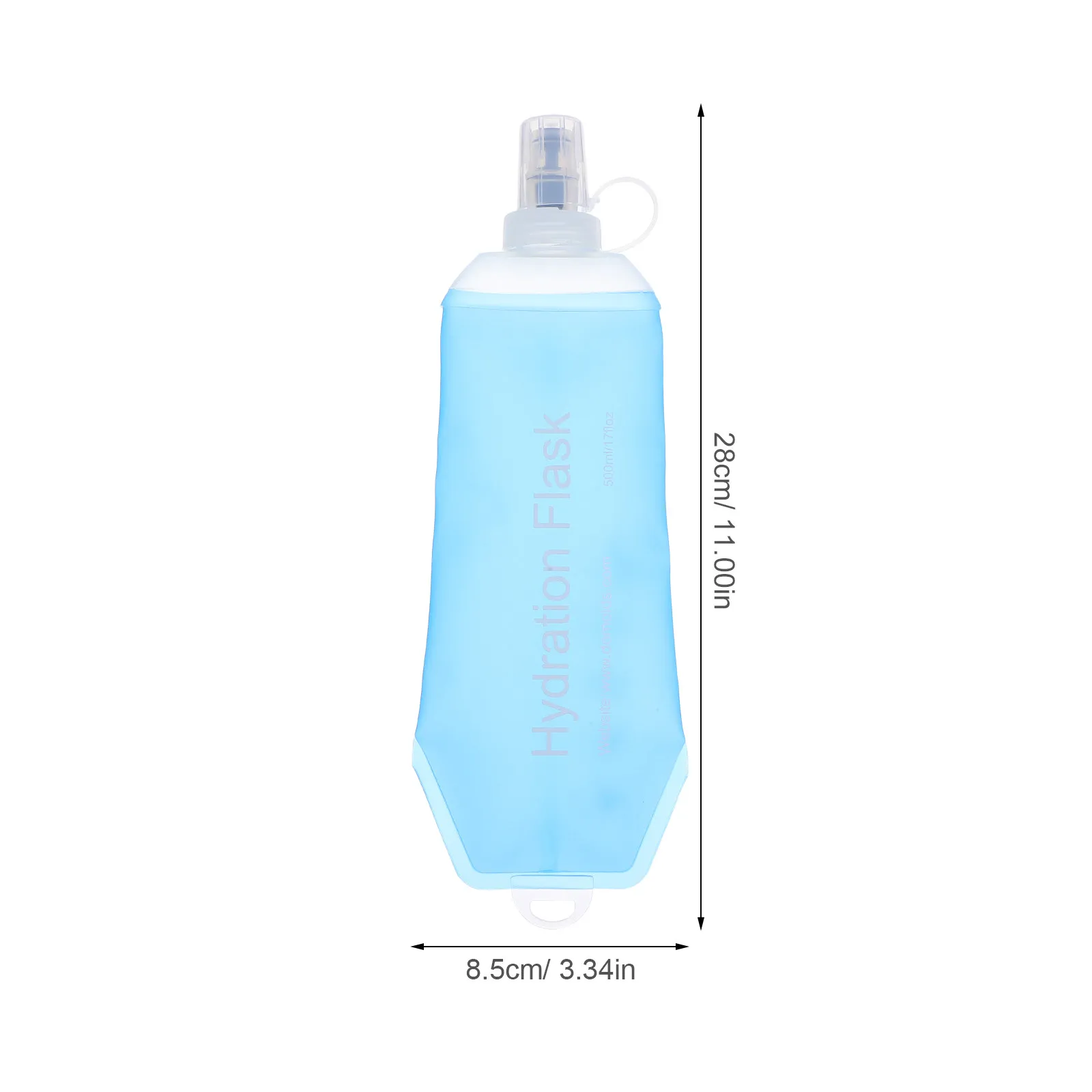 500Ml 휴대용 달리기용 물병 사이클링 트레킹 체육관용 경량 접이식 스포츠 플라스크 누출 방지 수분 공급 솔루션