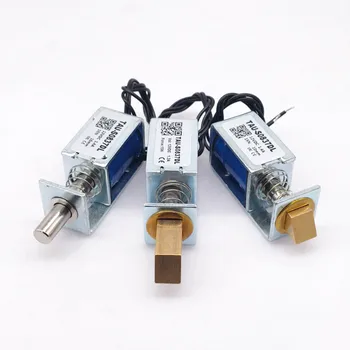 캐비닛 도어락용 마그네틱 락, TAU-S0837DL DC 6V, 12V, 24V, 전자석 스트로크, 10mm, 1 개