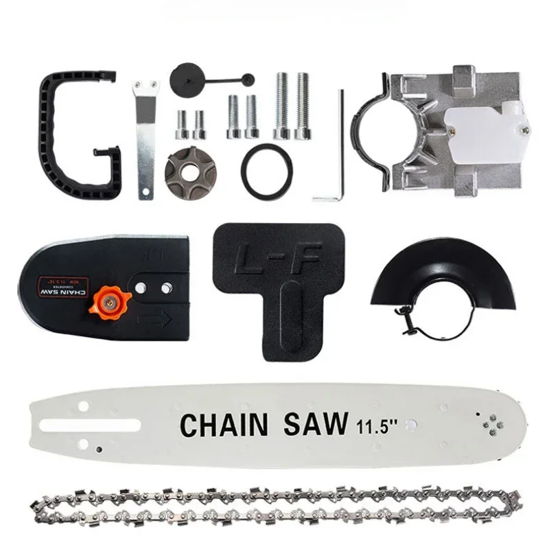 Household 220V logging electric chain saw Small multifunctional woodworking angle grinder Multifunctional dual-purpose machine 6