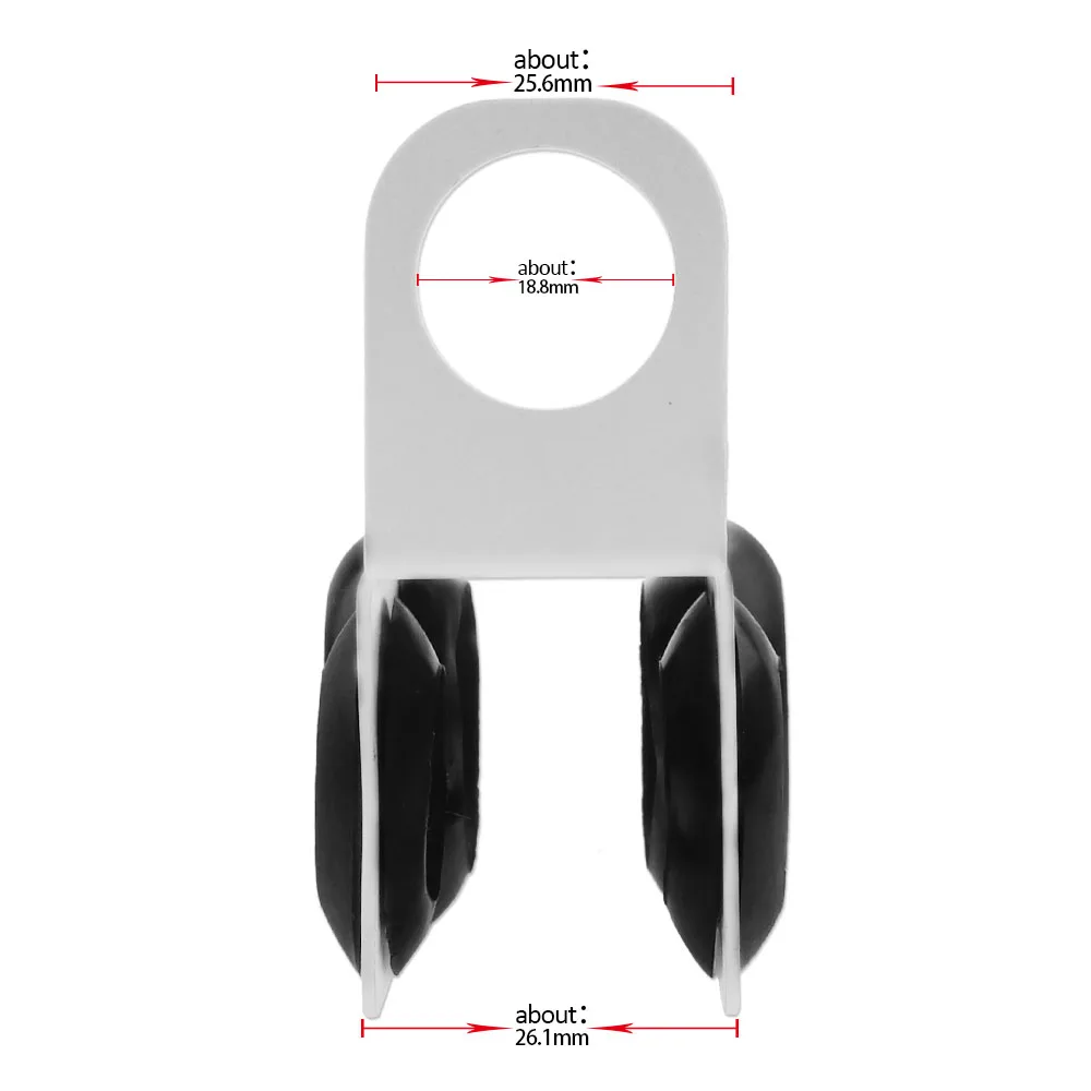 SY 1PC Metal&Silicone Hookah Shisha Hose Holder Hookah Accessories Max Dia.23mm Min Dia 19mm Can Hold 2 Hose Smoking Accessories 5