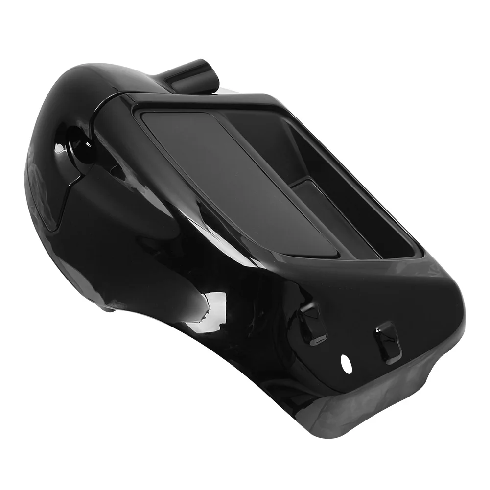 Motorcycle Gloss Black Lower Vented Leg Fairing Glove Box For Harley Touring Street Glide Ultra Road King 2014-