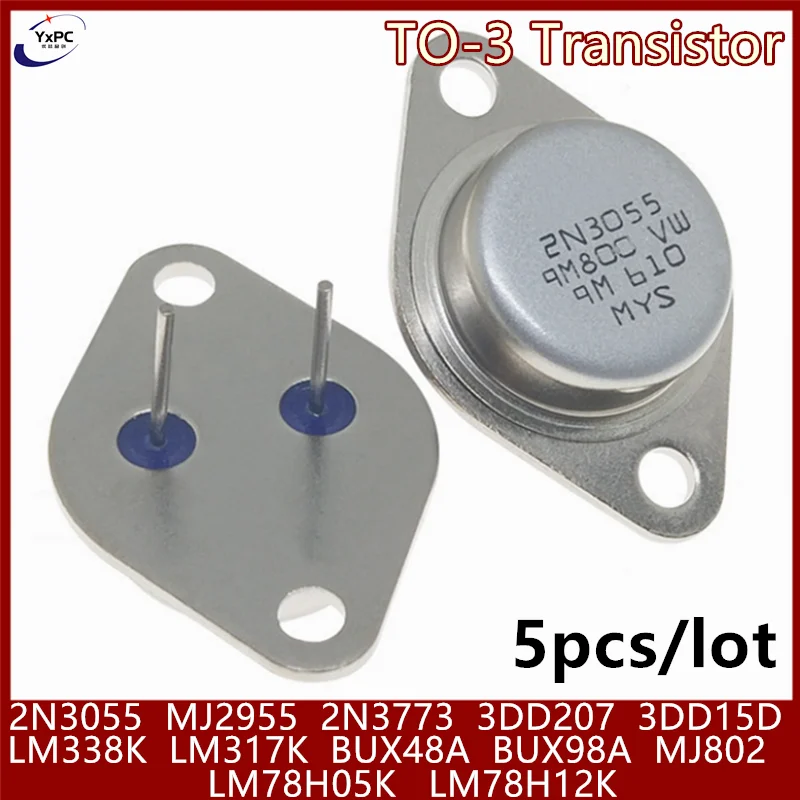 5 Pz 2 N3055 2 N3773 Mj2955 Lm338K Lm317K 3 Dd207 3 Dd15D Bux48A Bux98A Mj802 2 N3773G To-3 Transistor
