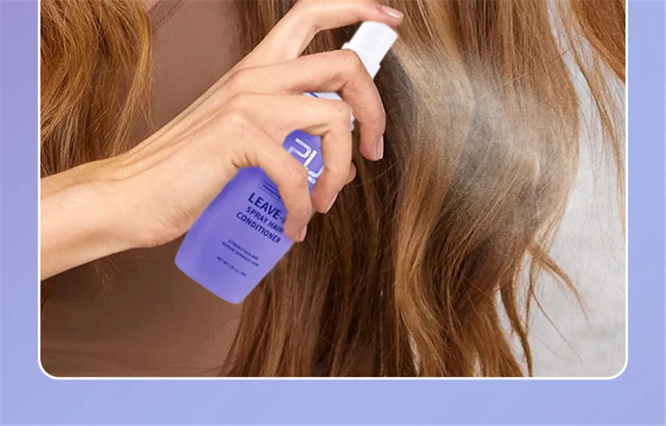 Description Picture 5 of itemLeave-In Spray Hair Conditioner Damaged Hair Repair Dry Damaged Eliminates Frizz Straightening Fluffy Hair Care Product Shampoo