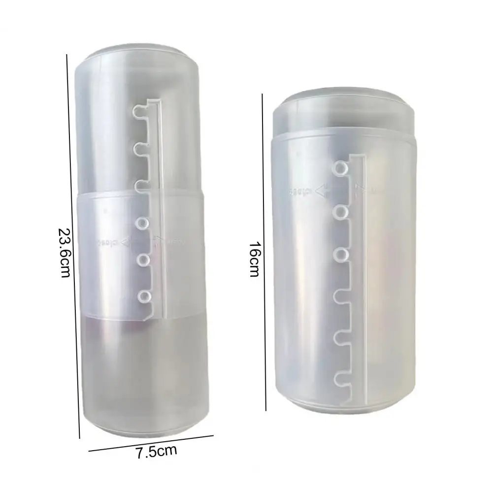 Makeup Brush Holder Adjustable Height Waterproof Dustproof Organizer Transparent Makeup Brush Storage Box Household Supplies 6