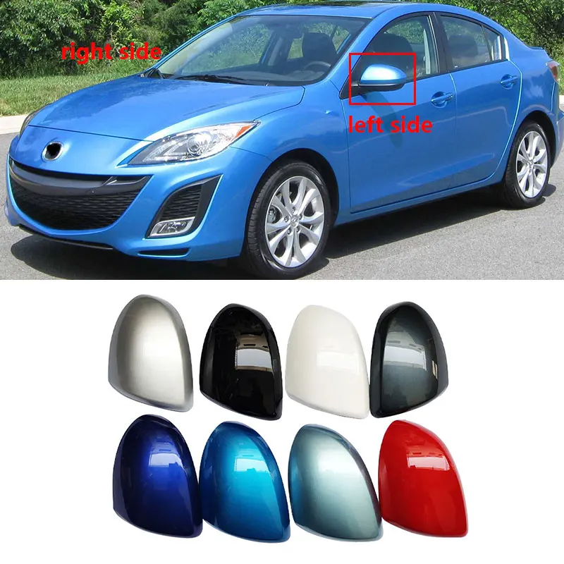 Per Mazda 3 Bl 2009 2010 2011 2012 2013 Car Outside Reverse Mirror Cover Cap Wing Door Side Housing Shell