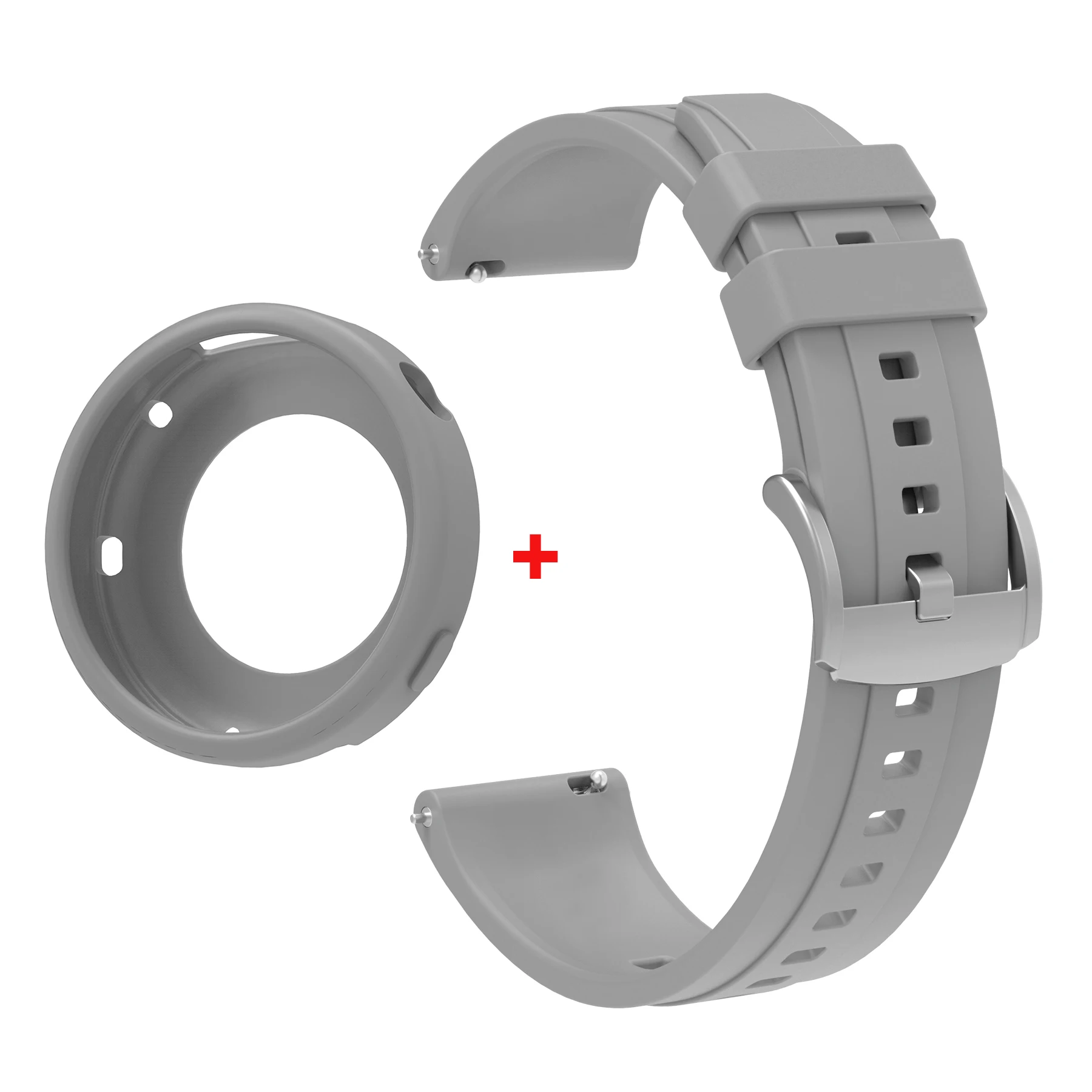 Silicone Case and Strap Set for 41mm Smartwatch - Protective Watch Band and Shell Combo