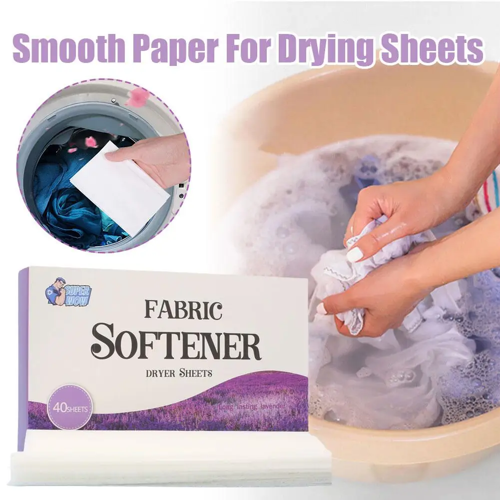 Drying Machine Companion Drying Sheet Soft Paper Fragrance Static Flexible Clothing Smell Anti Remover Fabric Softener Sheets