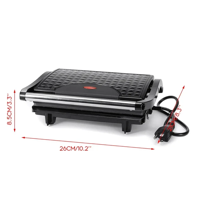 2024 Household Mini Steak Machine Hamburger Fried Egg  Sandwich Maker Non Stick Surface Grill Toaster EU Plug 5