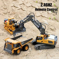 11 Channel Large 2.4 Grams Of Alloy Remote Control Excavator Dumping Soil Flip Engineering Car Toys 2