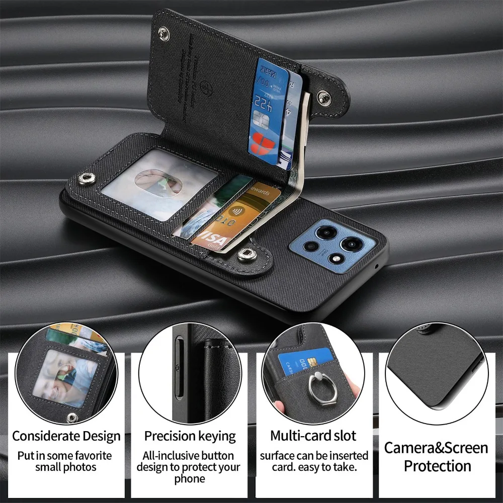 Wallet Magnet Leather RFID Card Case