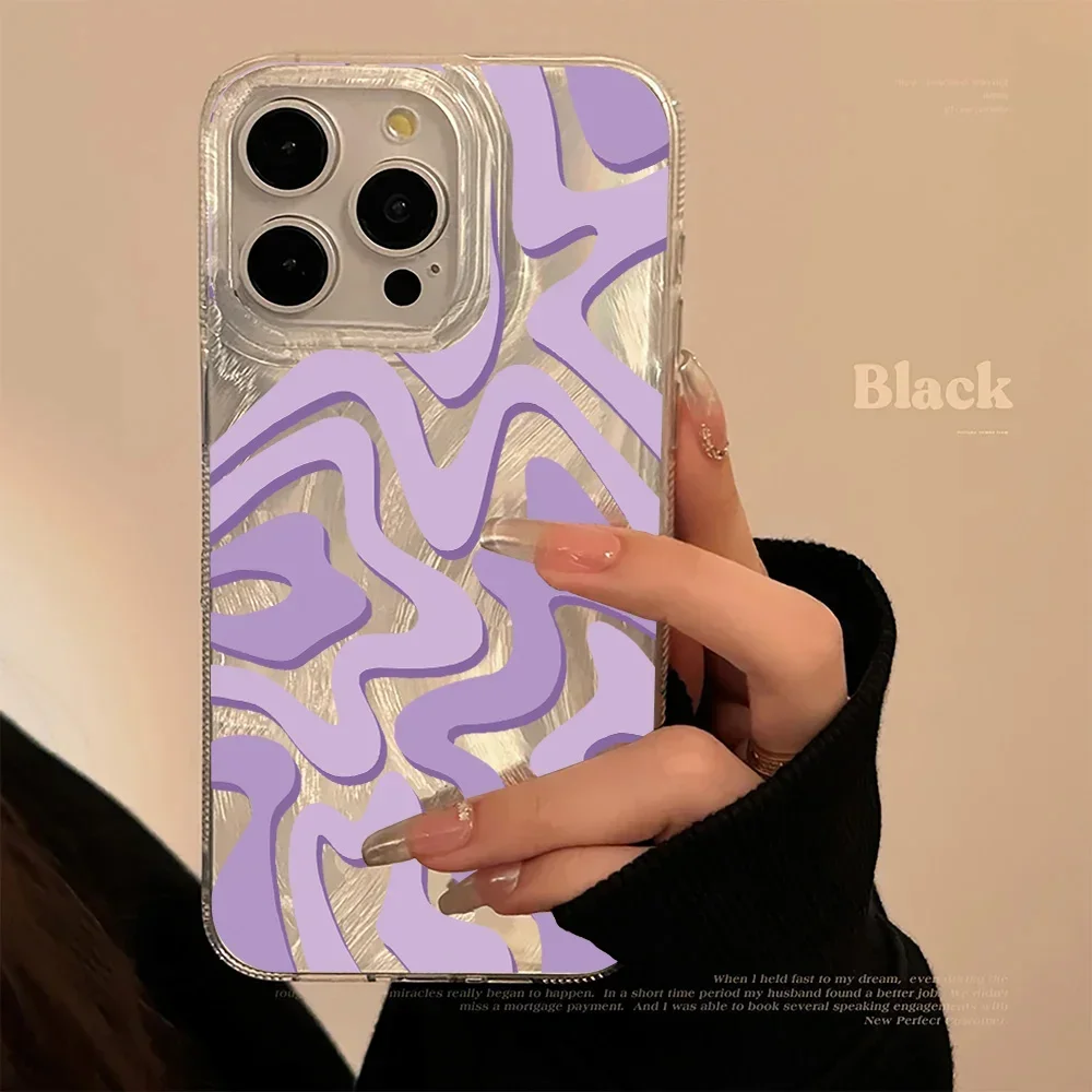 Luxury Laser Wave Design Phone Case Cover