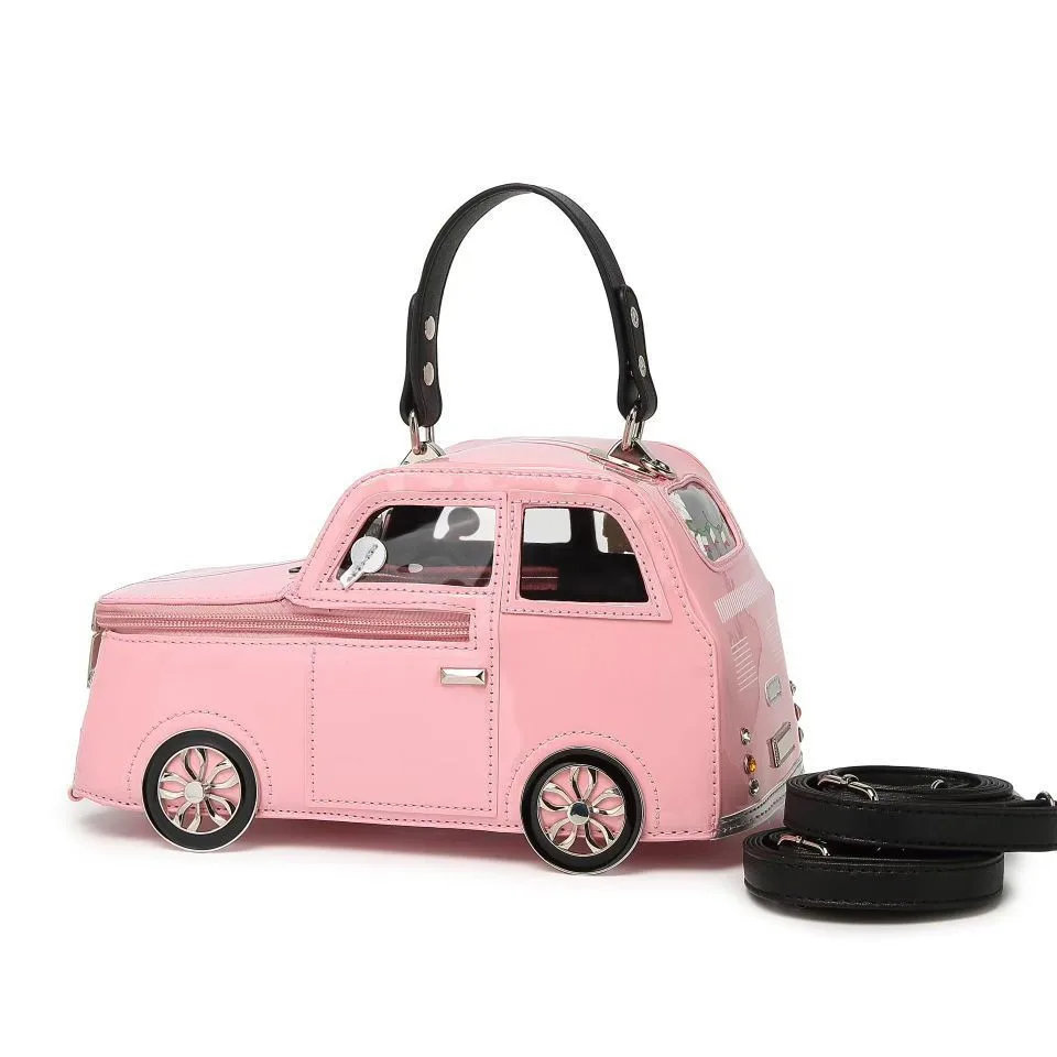 Niche Off-Road Vehicle Shaped Handbag Unique Creativity Car Shaped PU Shoulder Bag Party Backpack Large Capacity Crossbody Bag