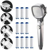 4 Modes Adjustable High Pressure Shower Head With Switch On Off Button Sprayer Water Saving Shower Nozzle Filter For Bathroom 1