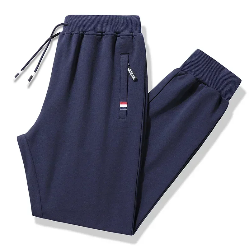 Spring Pants Men Fitness Sportswear Tracksuit Elastic Waist Sweatpants Cotton Trousers Loose Gyms Jogger Track Pants Mens M-8XL sport jogging trousers