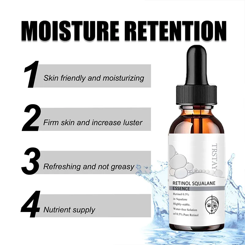 retinol squalane essence reduces fine lines, tightens skin, improves damaged skin, and makes skin soft and delicate 6