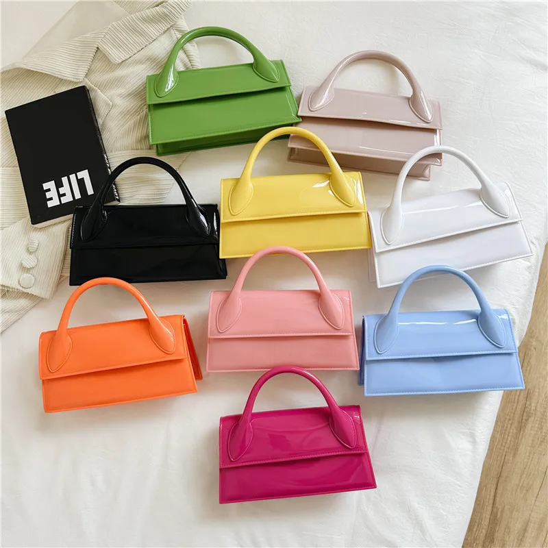 

Jelly Patent Leather Bags Women Handbags Ladies Hand Bags Custom Purses Crossbody Bag New Arrivals