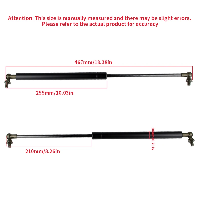 2PCS Front Bonnet Gas Struts Toyota Land Cruiser Prado 120 J120 2002 2003 2004 2005 2006 2007 2008-2009 5345069055