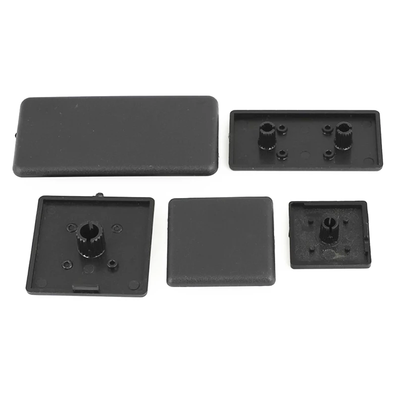 5/10/20/50PCS Black Plastic End Cap Cover Plate For 2040 3030 3060 3030R 4040 4080 4040R 4545 EU Aluminum Profile