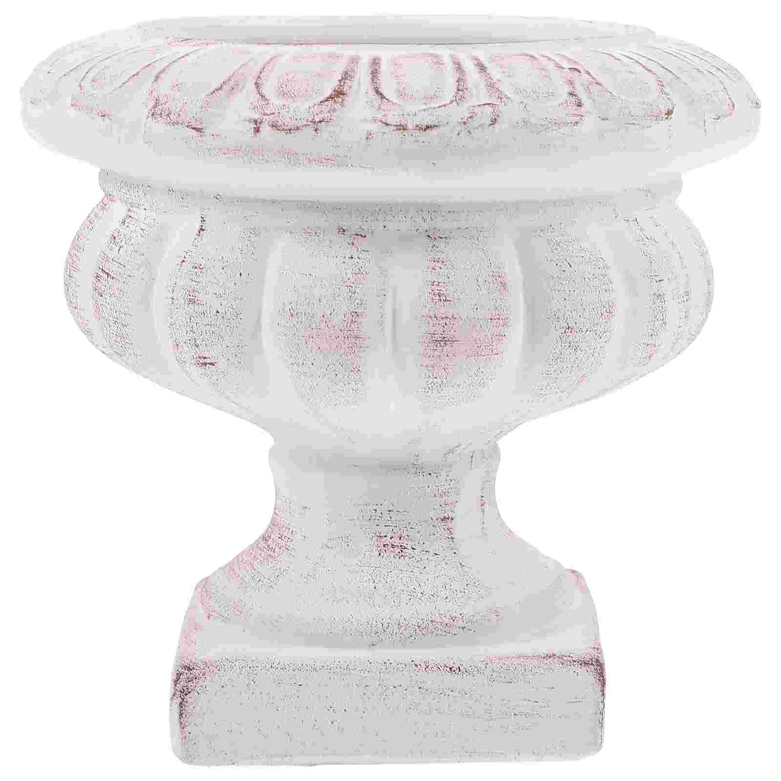 

European Retro Flowerpot White Home Decor Farmhouse Vases for Small Ceramics Vintage