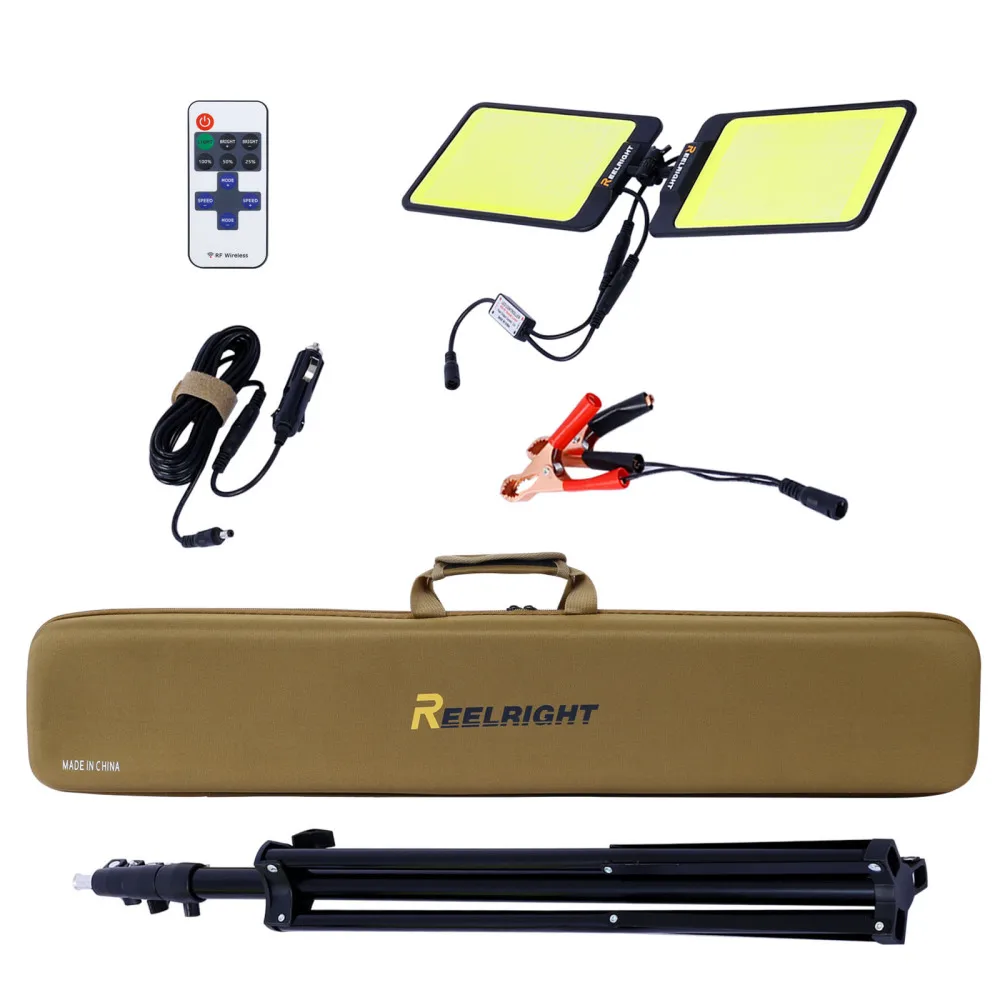 LED Light with Stand Outdoor Construction Light Stand Portable with Remote Waterproof Versatility for Backyard