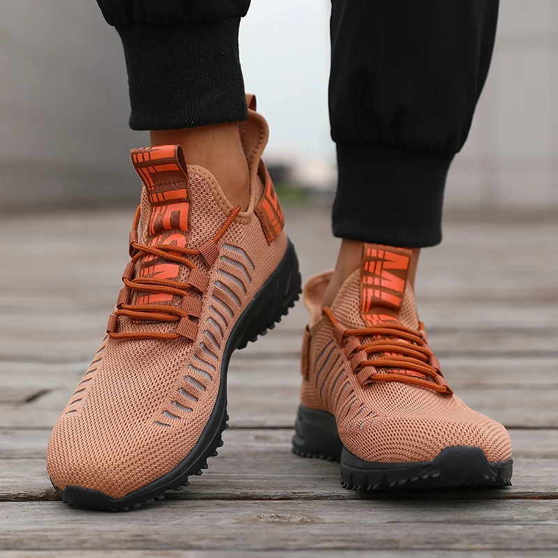 Men's Leisure Sneakers Summer Platform Anti Slip Jogging Shock-absorbing Training Strap Mesh Breathable Hiking Tenis Masculino