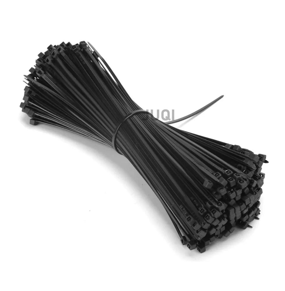 Description Picture 3 of item100PCS 8x600 8x720 self-locking plastic nylon cable tie black white standard Width 7.6mm cable tie fixed ring cable tie
