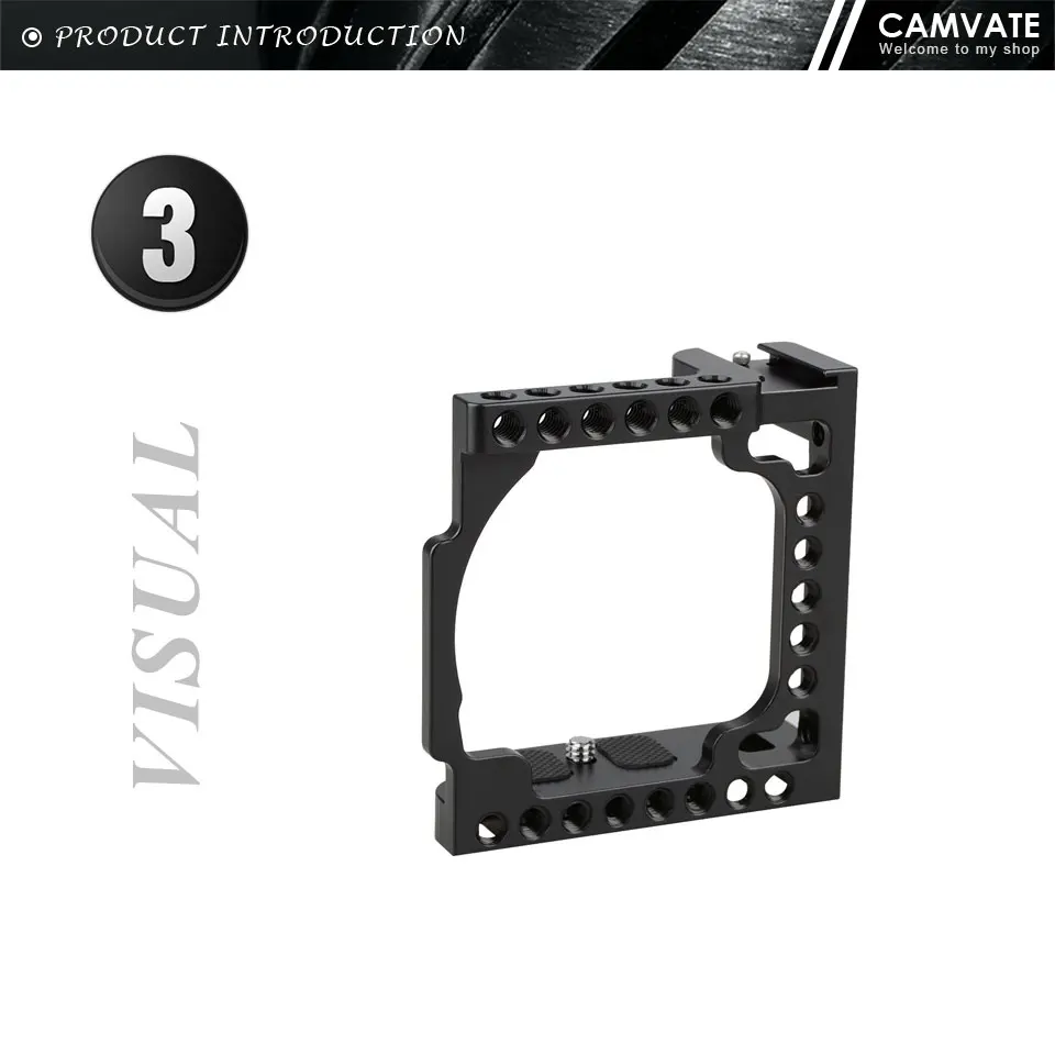 For Sony a1 Cage With Arca-Type Base and Cold Shoe 1/4"-20 Accessory For Sony C