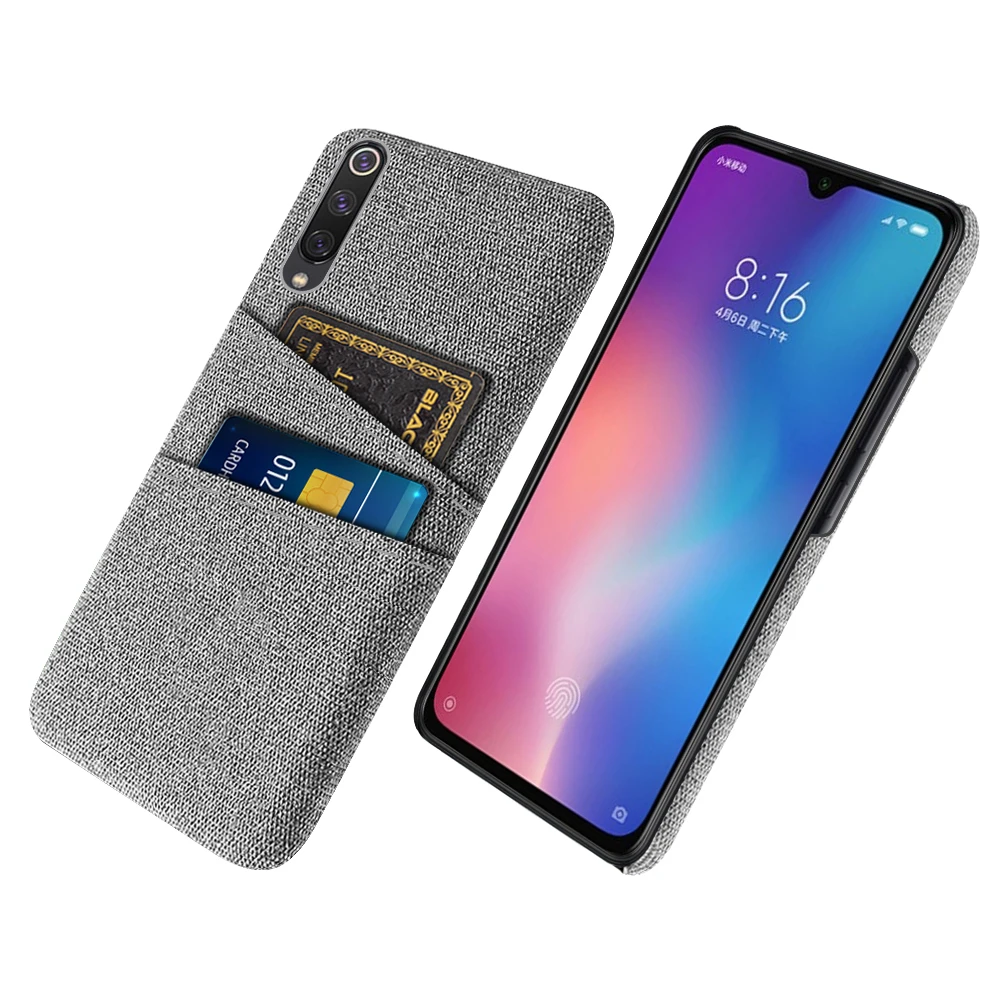 Mi 9 Se Per Xiaomi Mi 9 Se Custodia Di Lusso Dual Card Tessuti Texture Cover Posteriore Per Xiaomi Mi 9 Mi9 Se Custodie Per Telefoni Funda Coque