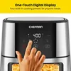 8 Qt Air Fryer with Viewing Window, One-Touch Digital Control with 4 Presets, Nonstick & Dishwasher Safe, Auto-Shutoff 6