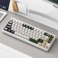 M68 Wireless Gaming Keyboard, Tri-Mode Connection, PBT Ball Cap, Rainbow Light, Suitable for Computers, Laptops, and Mac 1