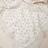 2 Layer Cotton Muslin Baby Blanket Floral Sunflower Newborn Swaddle Wrap Cloth Boy Girl Receiveing Blanket Baby Stroller Blanket 3