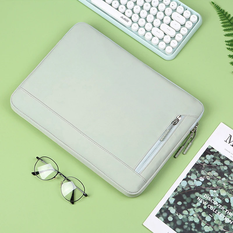 New Solid Color Retro Style Busines Laptop Bag For MacBook Air Pro 13 15 13.3 14 15.6 Inch Notebook Simple Fashion Computer Case