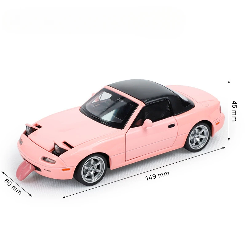 1/32スケール合金ダイキャストMX-5スポーツカーモデル玩具、高度に
