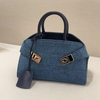 French Denim Shoulder Bag 1