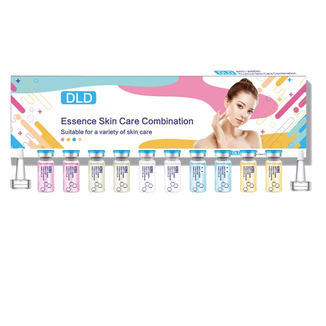 10 vials Korea 5ml BB Cream Glow Essence Beginner Starter Kit Liquid Foundation Moisturizing Hydration Skin Rejuvenation Beauty