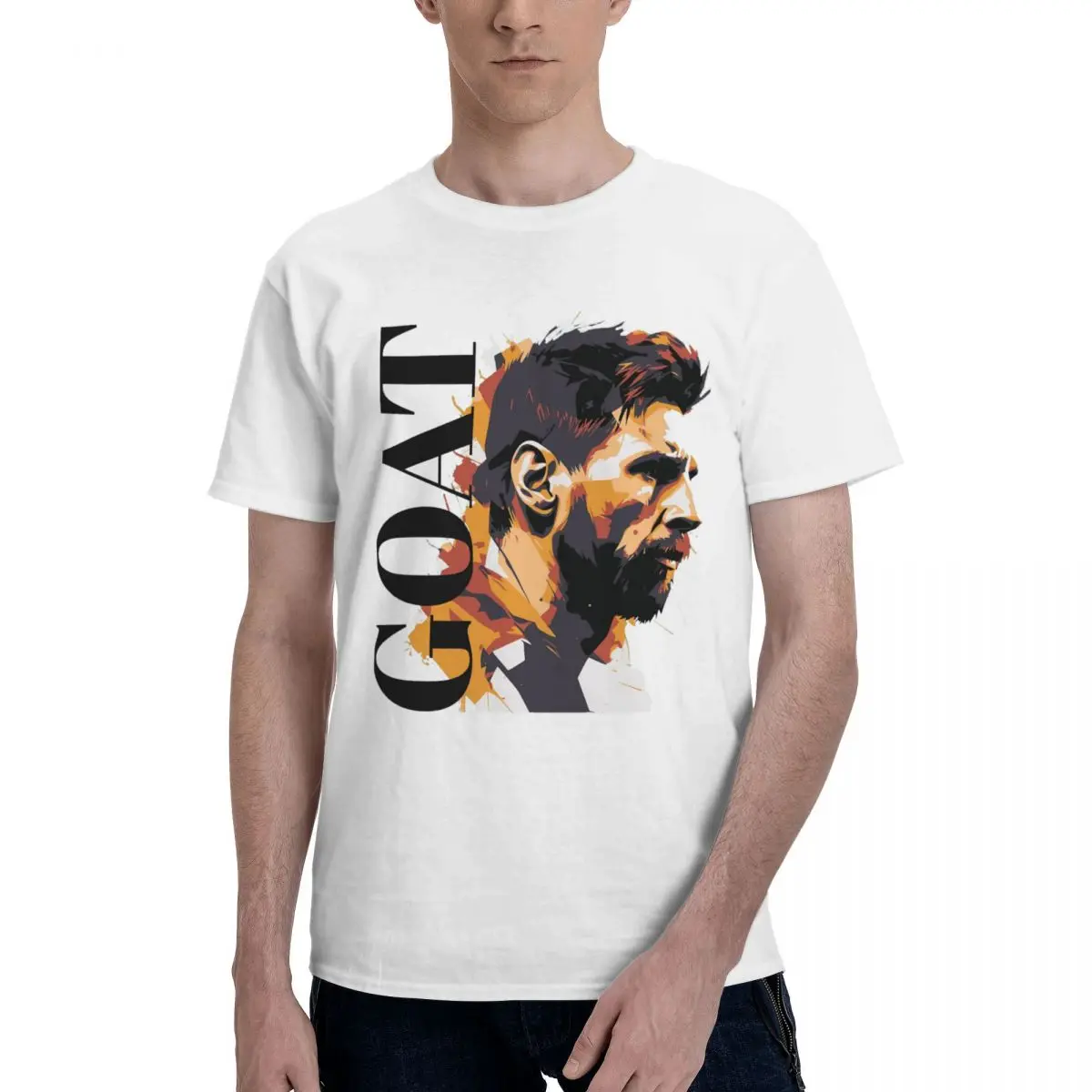 Celebration Ici Ed Andrmuslims E Messi E Argentina No.10 Goat Caricature 29 Magliette Kemp Di Alta Qualità Move