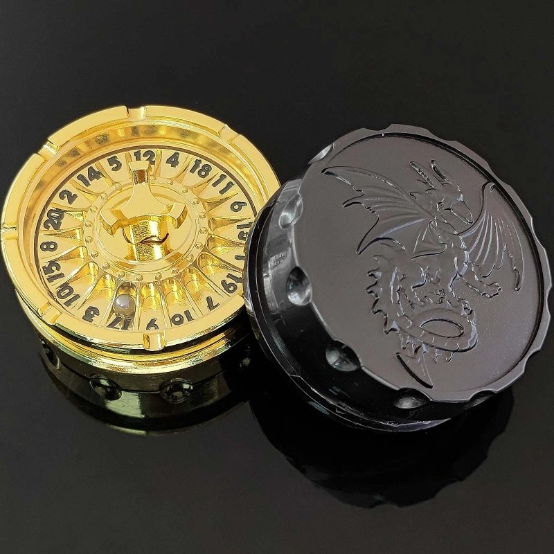 Fidget toy sensory fidget toy anti stress toy finger sensory toy fingertip gyroscope toy Flying Dragon Turntable Fidget Spinner Party Portable Anxiety Stress Relief Fingertip Gyro Decompression Metal Roulette EDC Toy
