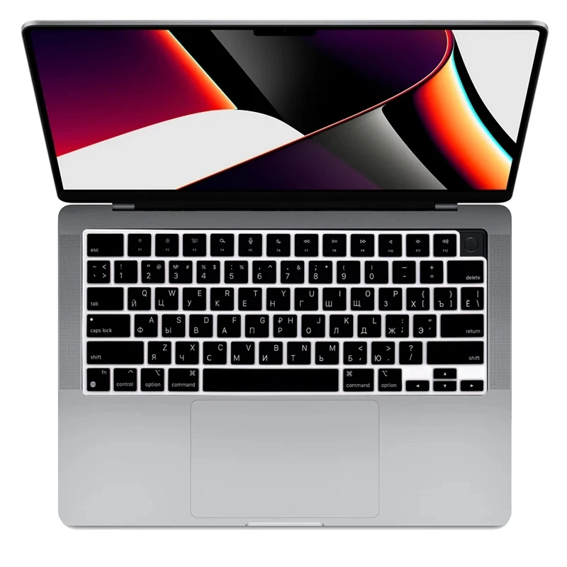 

Чехол с русской клавиатурой для MacBookPro14, 16 дюймов, A2442, A2779, A2780, A2485, A2991, A2992, A2918, для 2022air13, 15 дюймов, M2A2681A2941, M3A3113A3114