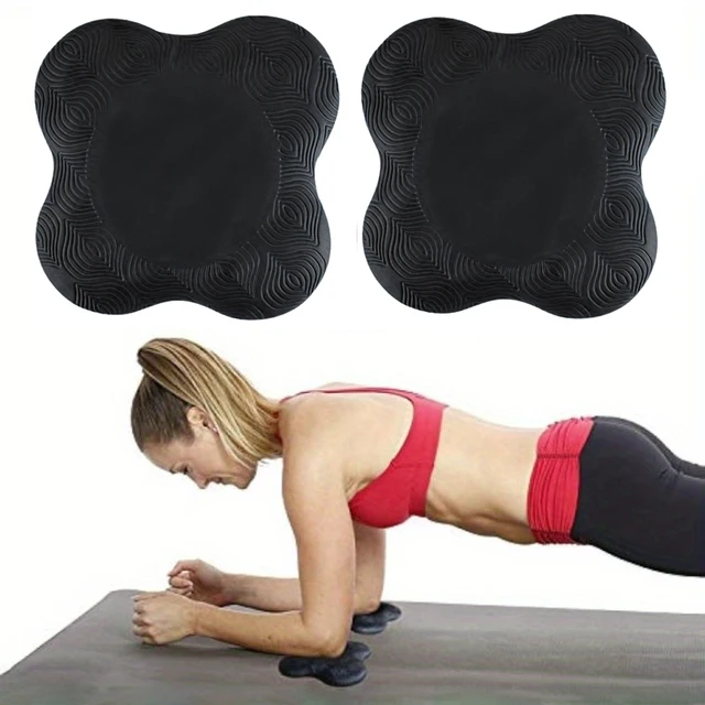 2Pcs Tpe Yoga Kneeling Mats Thickened Anti Slip Yoga Kneeling Protective Pad Sport Fitness Elbow Knee Mat Knee Soft Flat Support 2