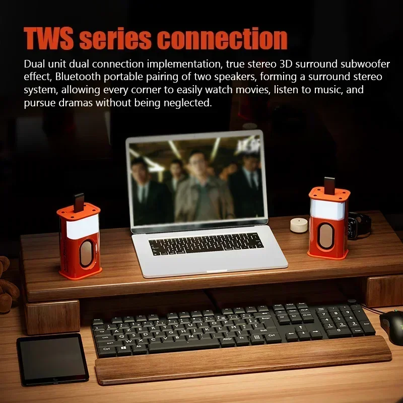Portable Waterproof Bluetooth Speakers True Wireless Sound Box