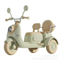12V 4.5AH Remote Control New Baby's Two-Person Three-Wheel Electric Toy Children's Motorcycle With Double Seat 1